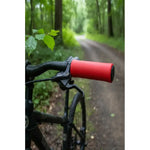 Puños De Bicicleta Goma Antideslizante Agarre Seguro Mtb Rojo
