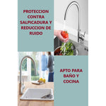 Pack 2 Filtros Grifo Aireador Grifería Lavaplatos Ahorrador Plateado Brillante