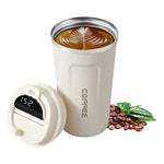 Vaso Taza De Café Térmico Acero Inoxidable Tapa Digital