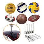 Aguja Metálica Para Inflar Balones Pelotas X 10 Unidades Color Plateado