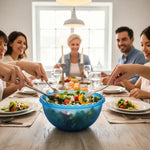 X2 Recipiente Ensalada Bowl Redondo Plastico Multiuso 3.5lts