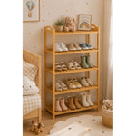 Zapatero De Madera Mueble Organizador De Zapatos 5 Niveles Madera