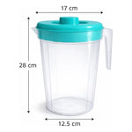 Jarro 4 Litros Plastico Con Tapa Jarra Para Jugo Agua