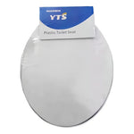 Tapa De Wc (baño) Asiento Redondo Plastico Borde + Tornillos Color Blanco