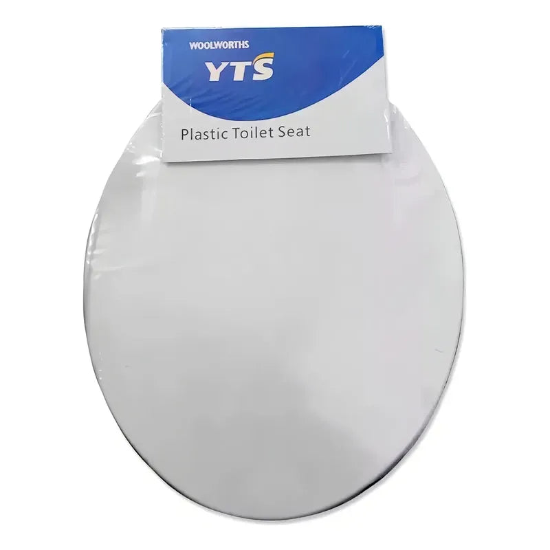 Tapa De Wc (baño) Asiento Redondo Plastico Borde + Tornillos Blanco