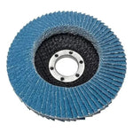 10pcs Disco Flap Lija Traslapado Metal 4.5 Toro Negro Azul