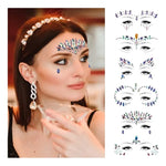 Pegatinas Gemas, Autoadhesivas Joyas Para La Cara Temporales