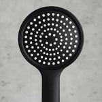 Cabezal De Ducha De Mano Grande Negro Mate Alta Precisión Negro Mate