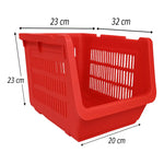 X3 Organizador Gaveta Multiuso Apilable Ventilado Kendy