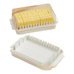 Caja De Corte Mantequillera De Mantequilla Sellada Con Tapa Blanco-transparente