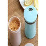 Porta Escarbadientes Palillero Caja Pequeño Bambu Coctelera