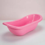 Bañera Bebe Niños Plástico Tina Bebe Ergonómica 78cm Liviana Rosa Lisa