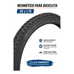 X2 Neumaticos +2 Camaras Bicicleta Aro 26x1.75 Mtb Plegable Caluga Normal