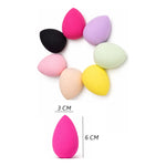 Set 6 Mini Esponjas Para Maquillaje Precision Base Corrector Verde Claro Mini