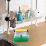 Dispensador Manual De Jabón Líquido Detergente Soap 350 Ml Plástico Gris