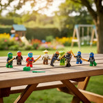 Set 12 Minifiguras Minecraf Ninjas Bloque Infantil Armables 12 Ninjas