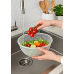 X2 Recipiente Ensalada Bowl Redondo Plastico Multiuso 3.5lts