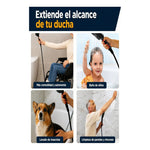 Pack X2 Manguera Flexible Ducha 2 Metro Negra Mate Universal Negro Mate