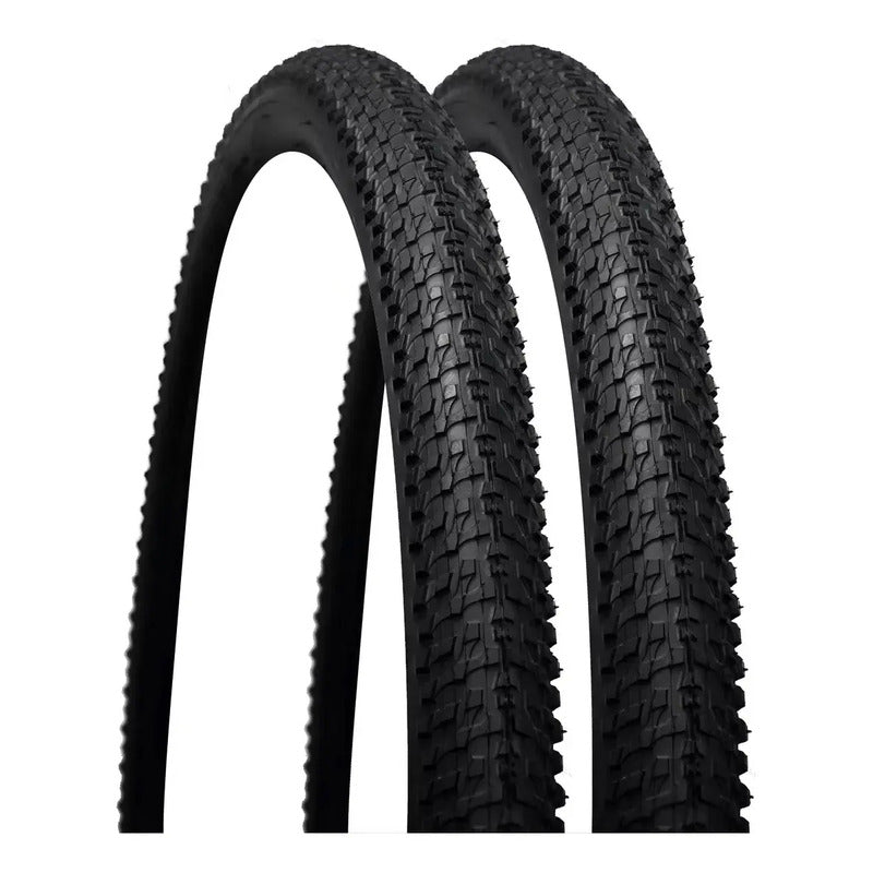 X2 Neumáticos + 2 Camaras De Bicicleta Aro 27.5 X 2.125 Negro