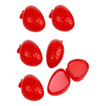 Pack6 Brillo Labial Frutilla Balsamo Labios Color Transparen Transparente