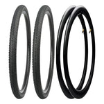 Pack Neumáticos Y Cámaras Para Bicicleta De Aro 26 X 2.125 Negro