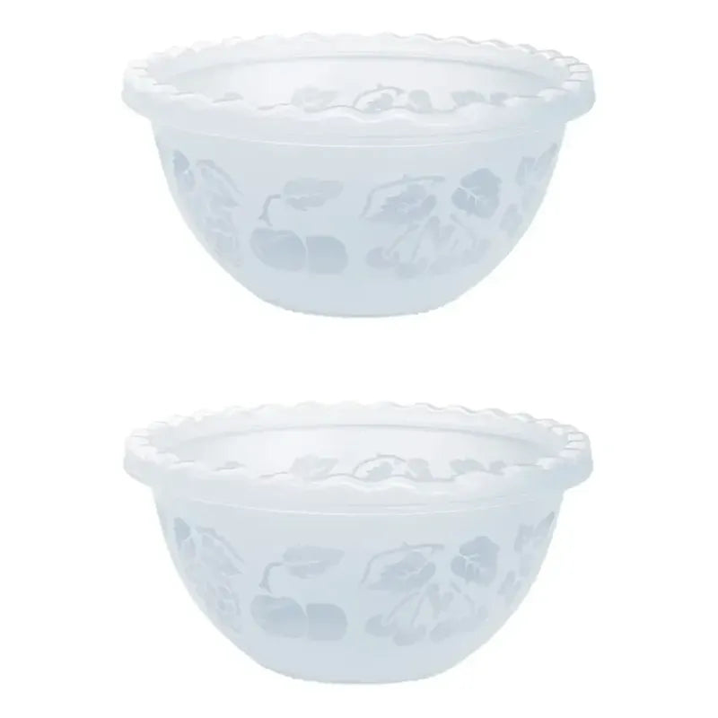 X2 Bowl Ensaladera De Plastico Recipiente Multiuso De 6litro Transparente