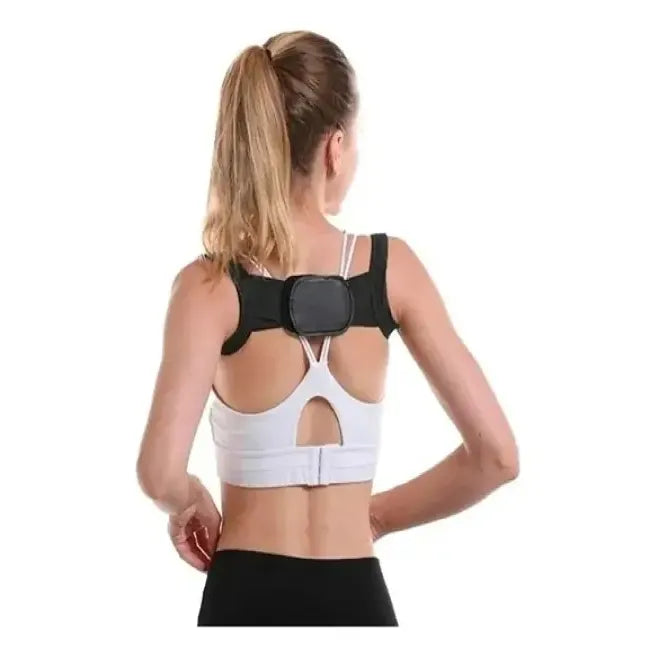 Corrector De Postura Soporte Espalda Ajustable  Unisex  Negro Única Ajustable