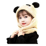 Gorro Con Bufanda Para Bebé Niña Niño Panda Algodon Invierno