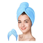 Toalla Para Pelo Turbante Microfibra Secar Cabello Color X3