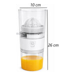 Mini Exprimidor De Jugo Eléctrico Portátil Recargable Usb Blanco 50 Hz/60hz