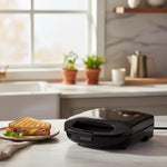 Sandwichera Electrica Tostadora Electrica Tostador Pan Grill Negro