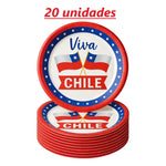 Platos Desechables Decoracion Fiestas Patrias Chilena