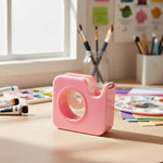 Porta Scotch Dispensador De Cinta Adhesiva Escritorio Rosa