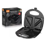 Sandwichera Eléctrica Raf 750w 2 Puestos Placas Fijas Negra Negro