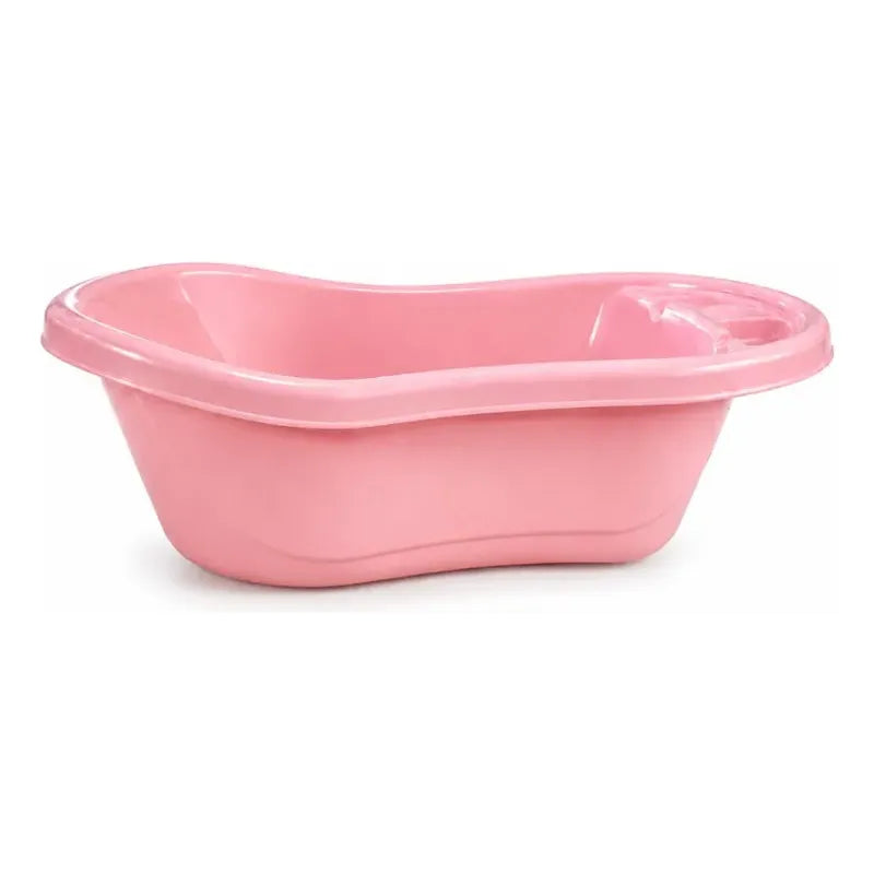 Bañera Bebe Niños Plástico Tina Bebe Ergonómica 72cm Liviana Rosa Lisa