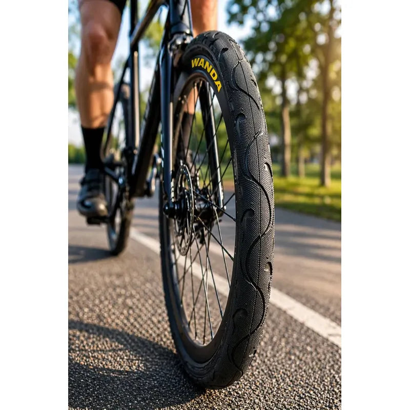 Pack X2 Neumáticos Bicicleta 20x2.125 Liso Resistente Negro