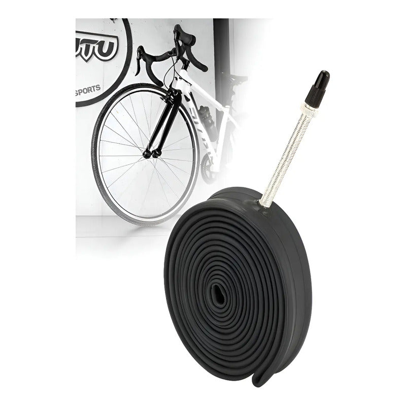 Camara Bicicleta 700x35c 60v  Valvula Francesa Presta Presta Negro
