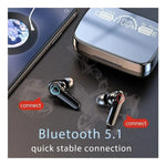 Audífono Inalámbrico Bluetooh  M19 Gamers Manos Libres Black Negro