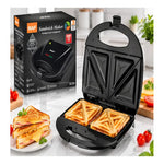 Sandwichera Eléctrica Raf 750w 2 Puestos Placas Fijas Negra Negro
