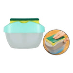 Caja Dispensadora De Jabón Líquido + Esponja Cocina Lavaloza