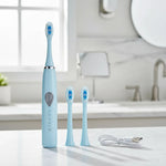 Cepillo De Dientes Electrico Recargable Usb + 2 Repuestos