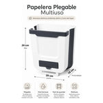 Papelero Basuro Plegable Multiuso Cocina Baño Oficina 7 Lts
