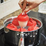 Set 6 Hervidor De Huevos De Silicone Para Cocina Sin Bpa