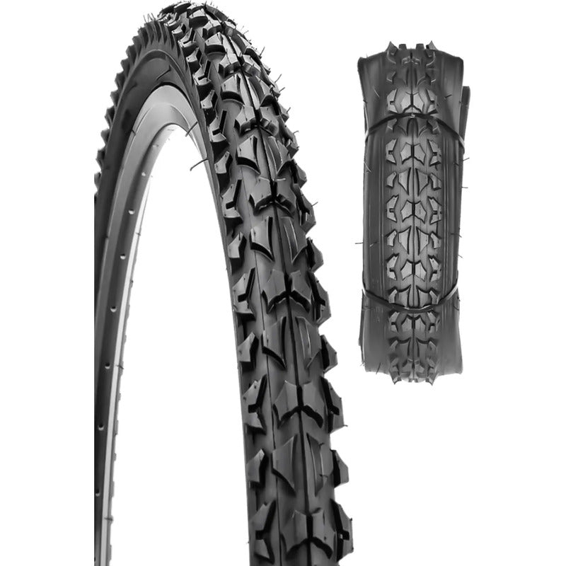 Neumatico Bicicleta Aro 24 X 2.125  Caluga Gruesa Plegable Negro