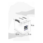 X10 Caja Wenco Organizadora 6 Litros Transparente Plastica