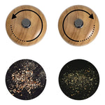 Pack 2 Salero De Madera Pimentero Molinillo De Sal Especias