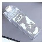 Botella De Leche Cuadrada Transparente Para Agua Jugo 1000ml