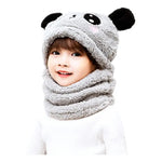 Gorro Con Bufanda Para Bebé Niña Niño Panda Algodon Invierno