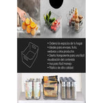 Set 3 Organizador Refrigerador Sin Tapa Contenedor Acrílico Transparente