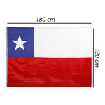Bandera De Chile Para Celebrar Fechas Patrias 120 X 180 Cm